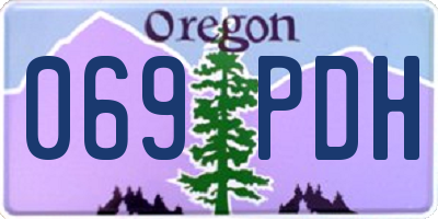 OR license plate 069PDH