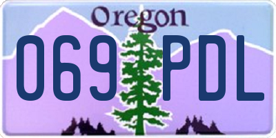 OR license plate 069PDL