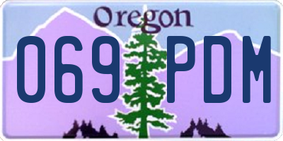 OR license plate 069PDM