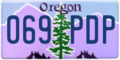 OR license plate 069PDP