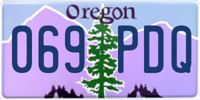 OR license plate 069PDQ