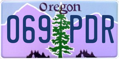 OR license plate 069PDR