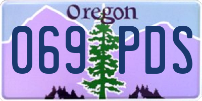 OR license plate 069PDS