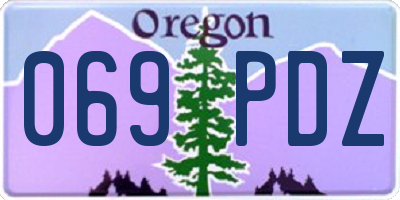 OR license plate 069PDZ
