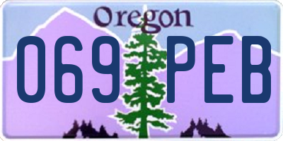OR license plate 069PEB