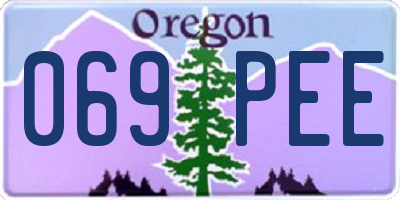 OR license plate 069PEE