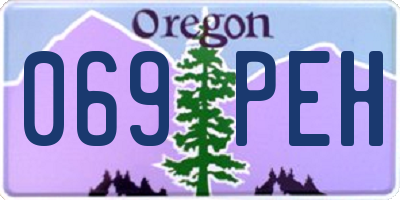 OR license plate 069PEH