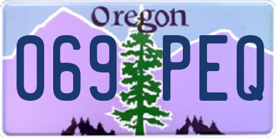 OR license plate 069PEQ