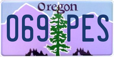 OR license plate 069PES