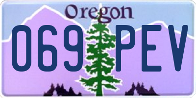 OR license plate 069PEV
