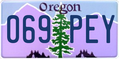 OR license plate 069PEY