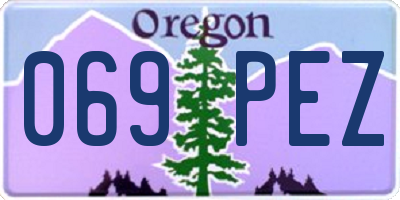 OR license plate 069PEZ