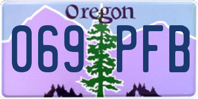 OR license plate 069PFB