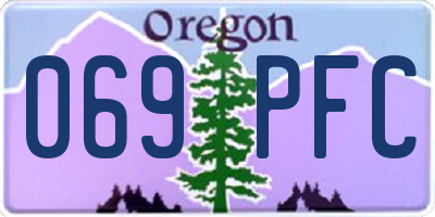 OR license plate 069PFC