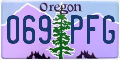 OR license plate 069PFG