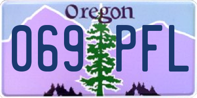 OR license plate 069PFL