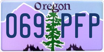 OR license plate 069PFP