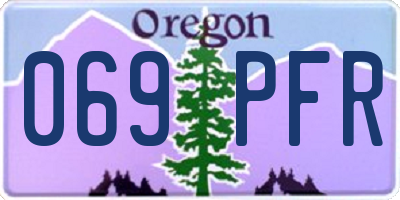OR license plate 069PFR