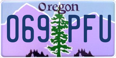 OR license plate 069PFU