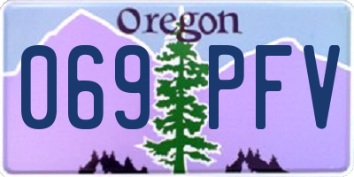 OR license plate 069PFV