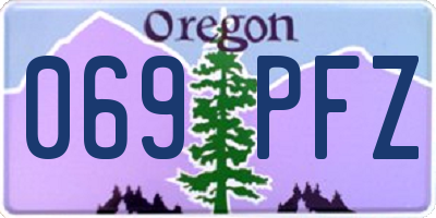 OR license plate 069PFZ