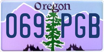 OR license plate 069PGB