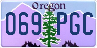 OR license plate 069PGC