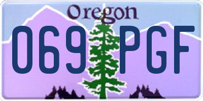 OR license plate 069PGF