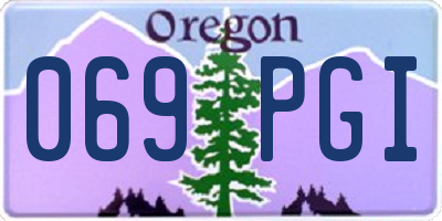 OR license plate 069PGI