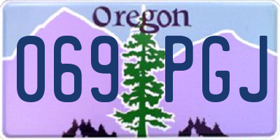 OR license plate 069PGJ