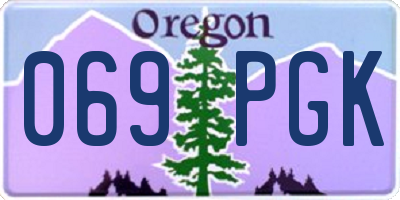 OR license plate 069PGK