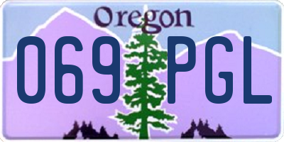 OR license plate 069PGL