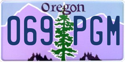 OR license plate 069PGM