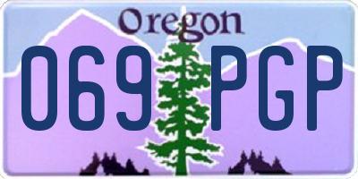 OR license plate 069PGP