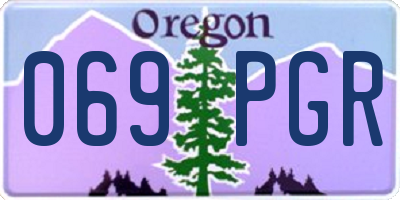 OR license plate 069PGR