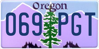 OR license plate 069PGT