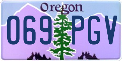 OR license plate 069PGV