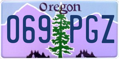 OR license plate 069PGZ