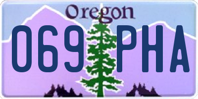 OR license plate 069PHA