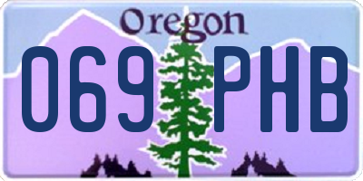 OR license plate 069PHB