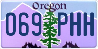 OR license plate 069PHH