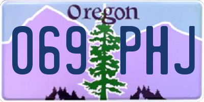 OR license plate 069PHJ