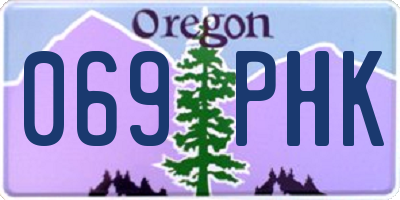 OR license plate 069PHK