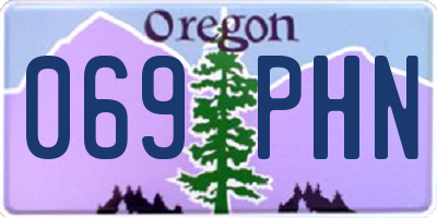 OR license plate 069PHN