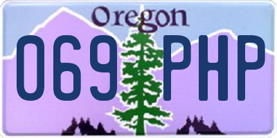 OR license plate 069PHP