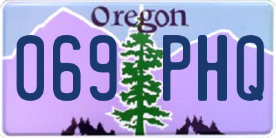 OR license plate 069PHQ