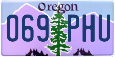 OR license plate 069PHU