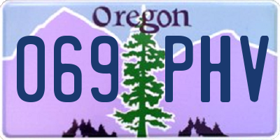 OR license plate 069PHV