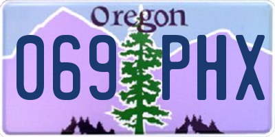 OR license plate 069PHX