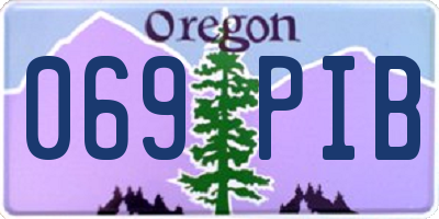 OR license plate 069PIB